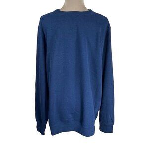 G.H.Bass & Co. Men's Long Sleeve Sweatshirt Pullover Navy Blue Size XL